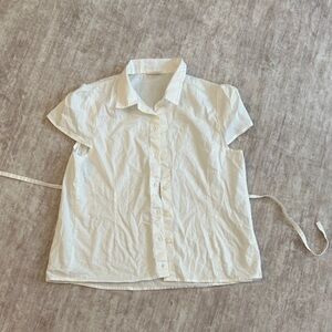 Brandy Melville White Button Down Kids Shirt